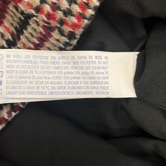 • Forever 21 Burgundy/Brown Houndstooth Skirt - Picture 6 of 9